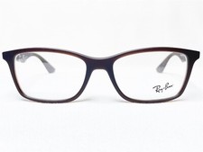 NEW Ray Ban RB7047 5451 Mens Transparent Brown Rectangle Eyeglasses Frames 54/17