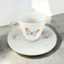 Seltmann Weiden Bavaria Monika Teacup And Saucer Set Fine Porcelain Germany VTG