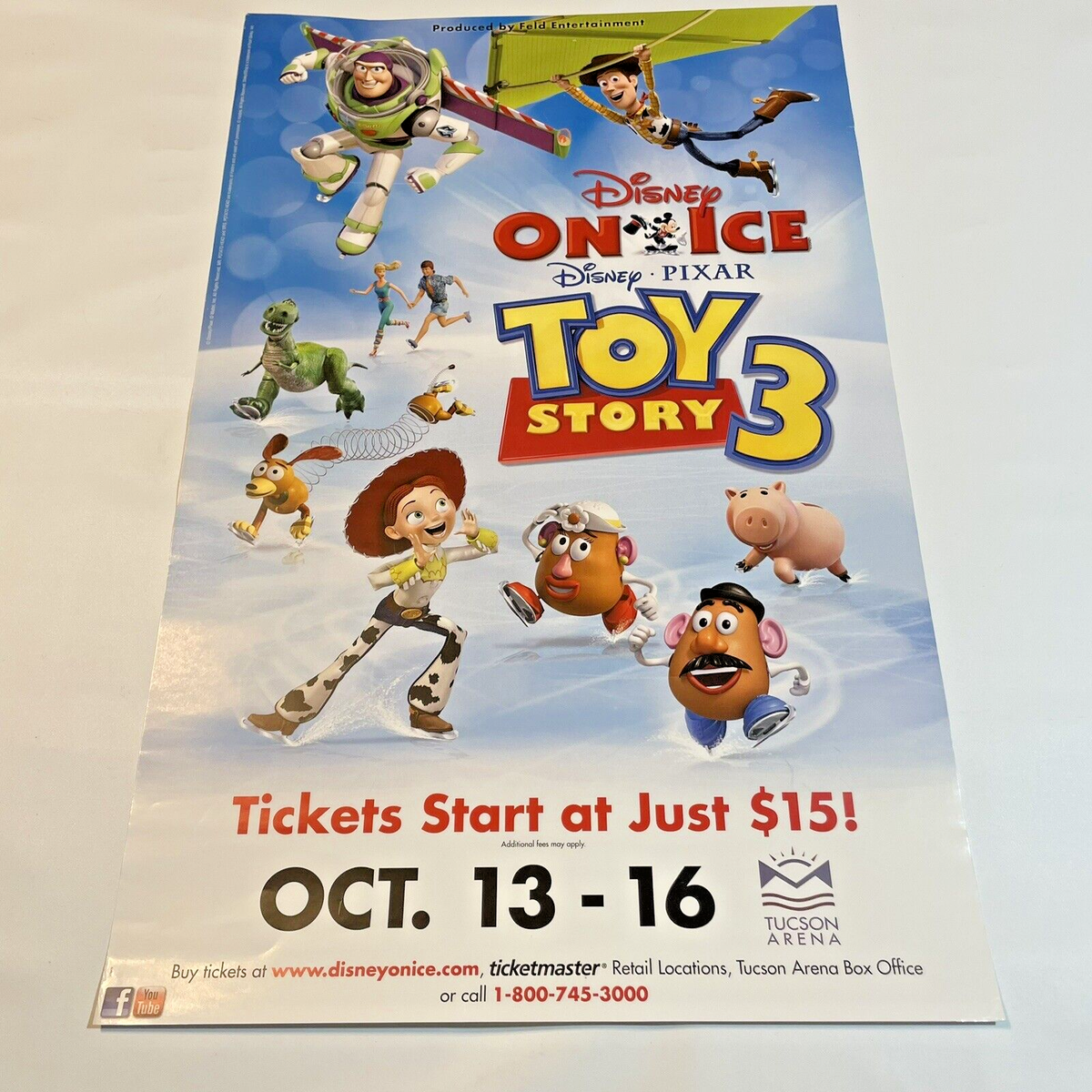 Disney On Ice, Disney Pixar Toy Story Playbill Poster 22