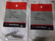 RADIO SHACK 270-0154 (LOT-OF-20) 2-AMP 250-V FUSES CERAMIC "T-DELAY" 1-1/4"X1/4"