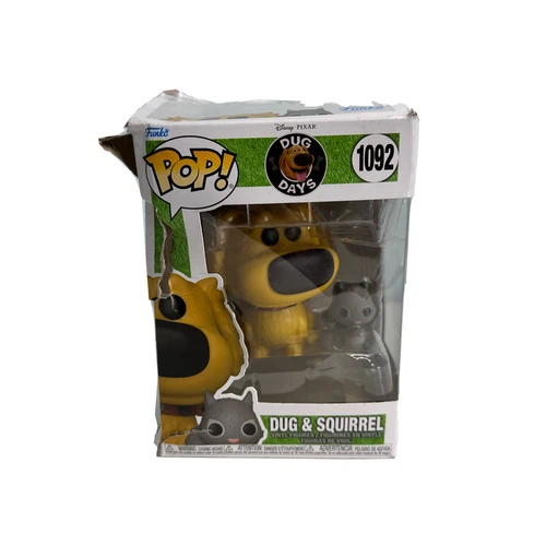Funko Pop Disney Pixar Dug Days Dug & Squirrel 1092 NEW (box distressed)