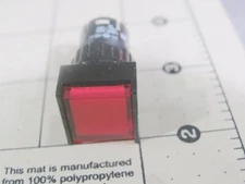 EAO 61 Series, Illuminated Red Lens Push Button Switch Actuator # 61-1320.0