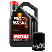 5L Motul 8100 ECO-CLEAN 0W-20 Wix XP Filter Motor Oil Change Kit API SP