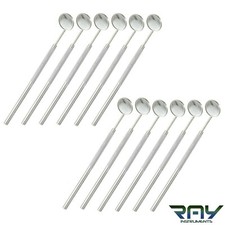 12 Pcs Dental Mouth MIRROR 5 w/ HANDLE Dental Instruments