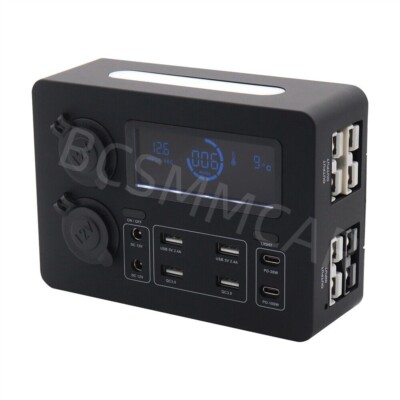 Car Boot Power Distribution Box 2x Cigeratte Sockets 3x 50a Conenctors 6 Ports