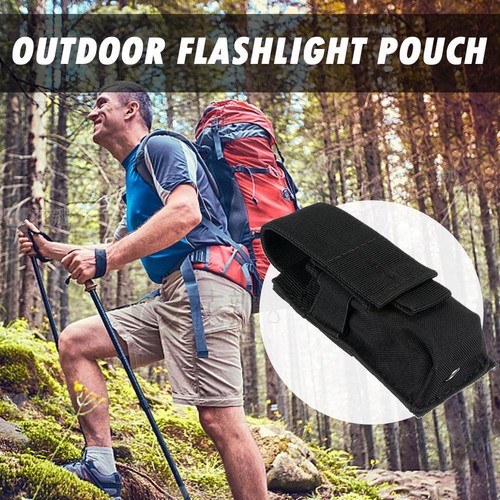 Tactical Flashlight Holder Pouch Molle Single Mag Holster Utility Torch Case E2 - Picture 14 of 27