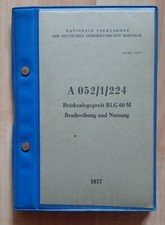 NVA Vorschrift A052/1/224 Br&uuml;ckenlegeger&auml;t BLG-60 M B & N 1977