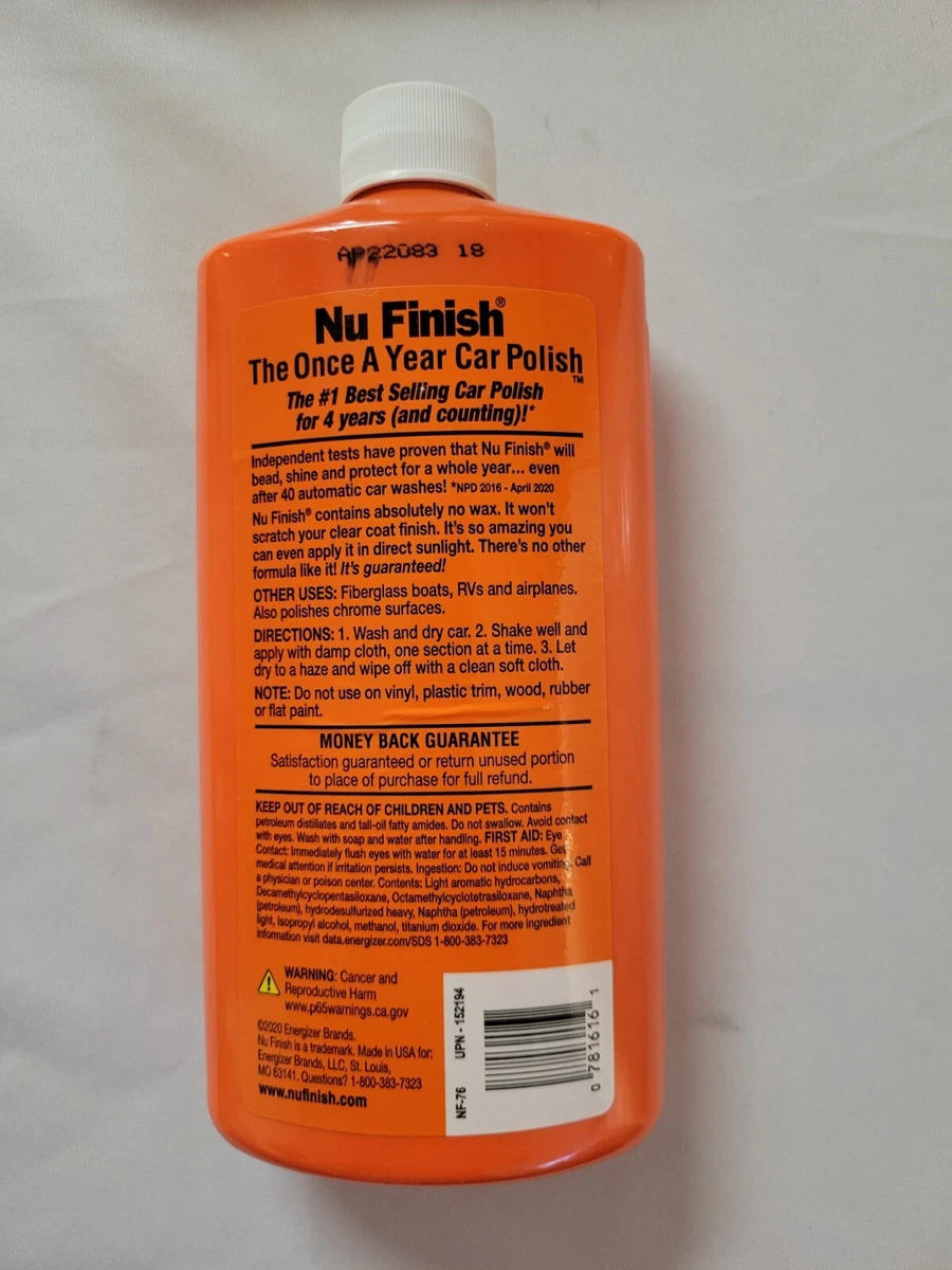 Nu Finish Car Polish, The Once A Year - 16 fl oz