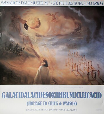 Dali -GALACIDALACIDESOXIRIBUNUCLEICACID -1962 -Ausstellung St.Petersburg Florida