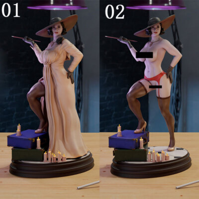 Alcina Dimitrescu 3D print figure Model Kit Unpainted Unassembled GK