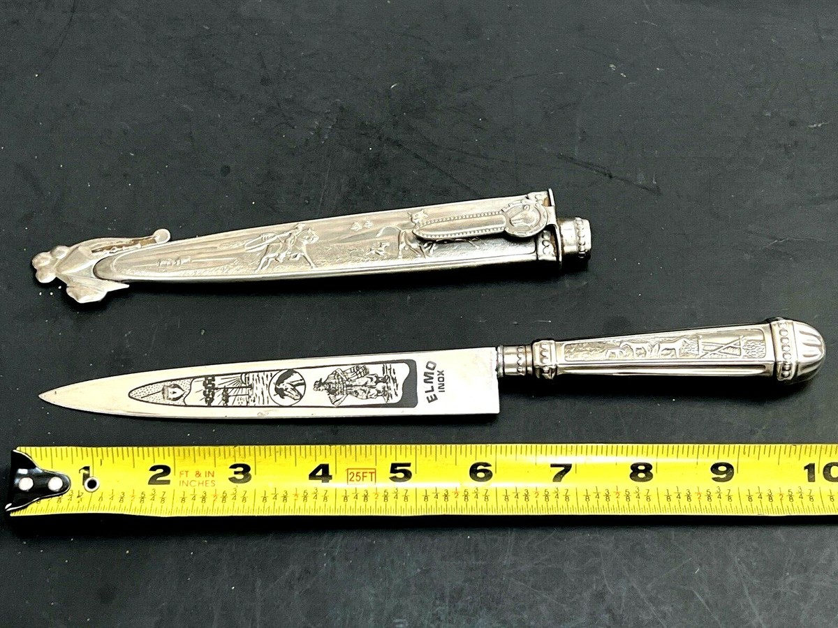 ELMO INOX GAUCHO COWBOY BOOT KNIFE W/ SHEATH / SCABBARD ELMO INOX GAUCHO COWBOY BOOT KNIFE W/ SHEATH / SCABBARD
