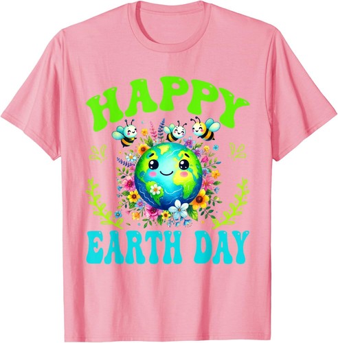 Happy Earth Day Shirt Cute Earth Day 2025 Men Women Kids T-Shirt Hoodie