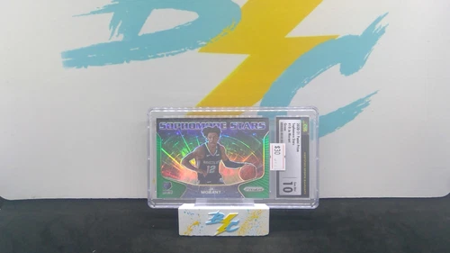 Ja Morant 2020-21 Panini Prizm SOPH STARS GREEN card #10 CGC graded GEM MINT 10