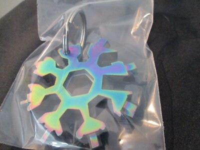 SNOWFLAKE 18 IN 1  MULTI TOOL KEYCHAIN