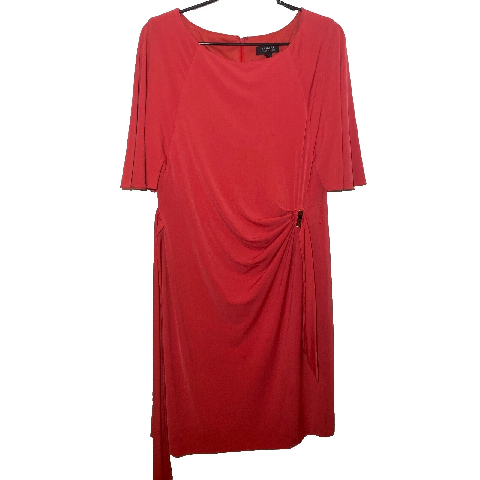 Tahari Solid Wrap Dresses