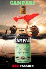 Poster poster poster advertising aperitif Cordial Campari print 50x70 cm.