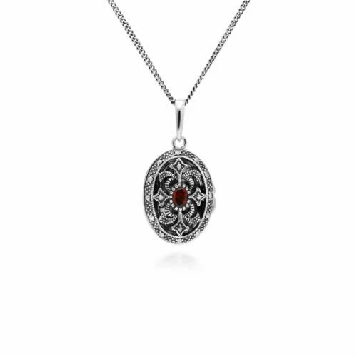 Collane e pendagli di lusso con gemme in argento in argento sterling