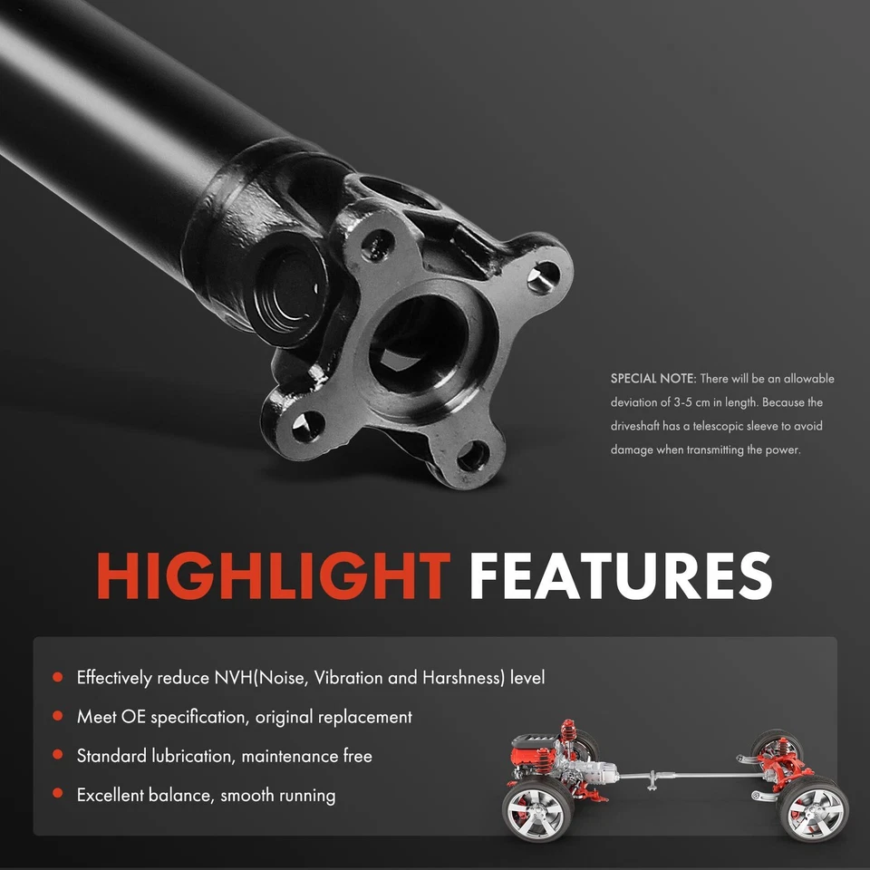 Eje de transmisión trasero eje de transmisión para Saturn Vue 2002 2003 2004 2,2 L 3,0 L AWD automático Foto 4 de 4