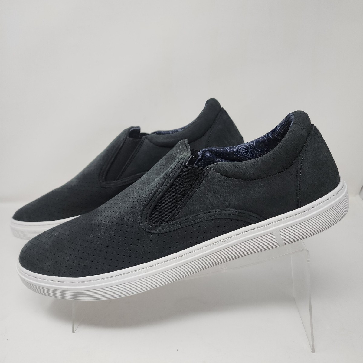 Supply Lab Leather Shoes Men 12 Black Perforated Smooth  display picture 3