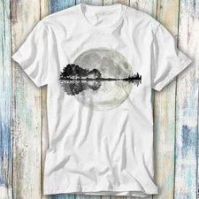 Moonlight Nature Guitar Tree Music Band 80s T Shirt Meme Gift Top Tee Unisex 692