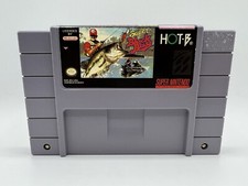 SNES Super Nintendo Super Black Bass Authentic Hot•B 1992 Tested & Working