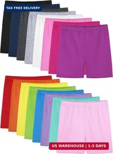 16 Pack Girls Dance Shorts Toddler Biker Under Dress Cartwheel Kids Shorts