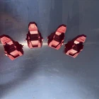 1986 Cobra Terror Drome GI Joe Vehicle Parts : 4 Chairs / Seats Red Original