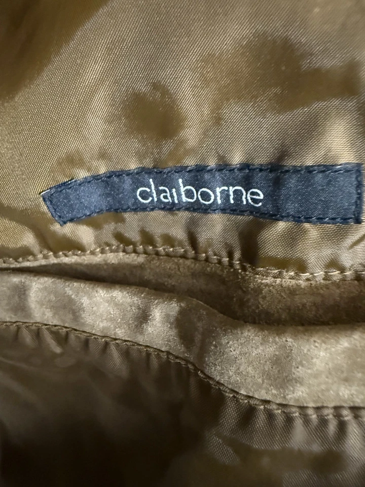 Men’s Claiborne Suede Jacket XL - Image 3 of 4