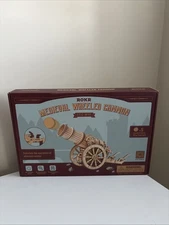 ROKR 3D Wooden Puzzle Mechanical Models Medieval Wheeled Cannon  - New