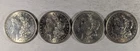 LOT OF 4 1921 P MORGAN SILVER DOLLARS #64