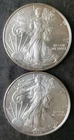 Two 2010 $1 American Silver Eagle Dollars