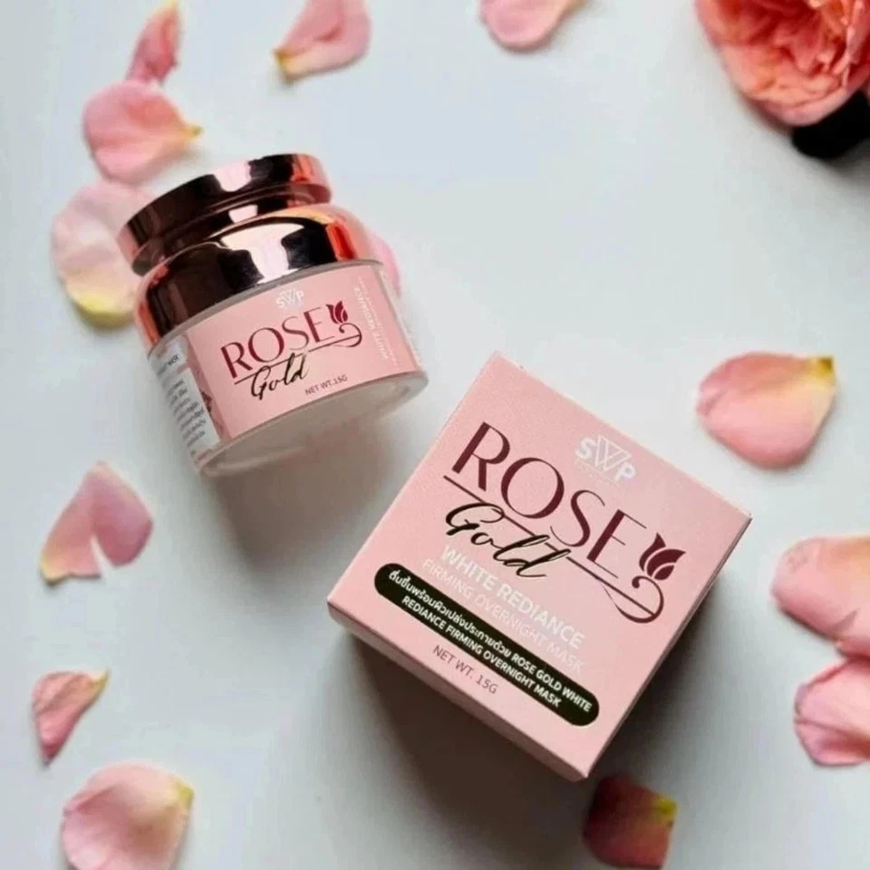 SWP Rose Gold Overnight Mask 15g – Whitening, Radiance & Firming Night Skincare - Image 3 of 4
