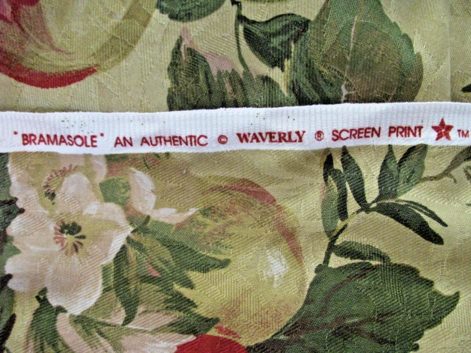 Waverly Tela Bramasuela Floral y Fruta Dorado/Tostado 5.25 YDS x 55" Ancho Foto 3 de 4