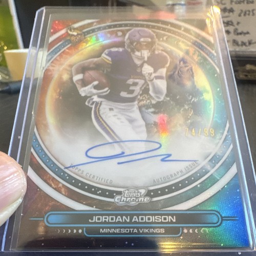 2025 Topps Chrome Jordan Addison Chrome Autographs (RAW)