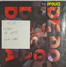 The Police De Do Do Do De Da Da Da Vinyl Record 7" VG/VG AMS 7578 1980