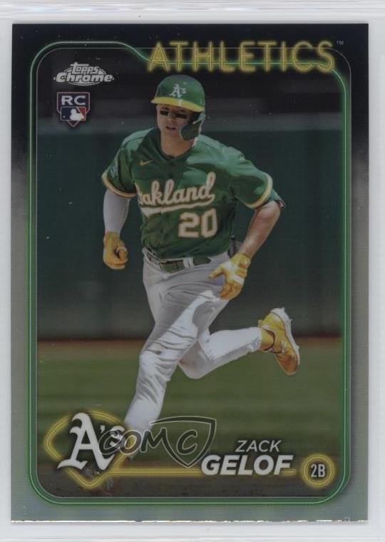 2024 Topps Chrome Refractor Zack Gelof #282 Rookie RC 5w0