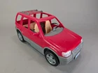 Mattel Barbie Ford  Escape SUV • Red Car w/ Adjustable Seats & Seatbelts • 2002