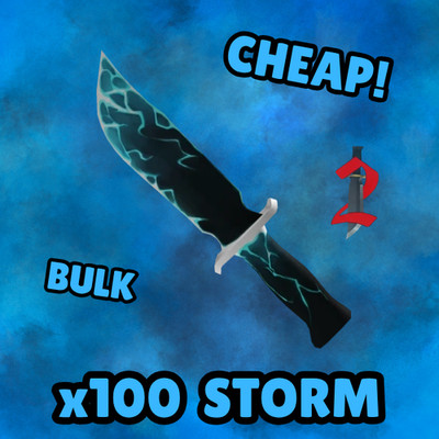   MM2 x100 STORM BULK | HALLOWS 2024 RARE KNIFE | CHEAP | MM2  