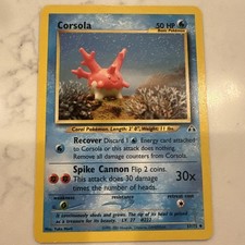 corsola pokemon card value (37/115) (Stamped) [EX: Unseen Forces] The item available is listed in the Title Corsola [1st Edition] #37 Prices