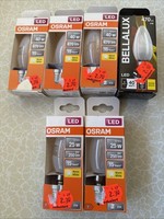 6X Osram E14 Kerze Led Leuchtmittel 4X 4W = 40W 470Lm 2700K Warmweiß 2X 2,5W