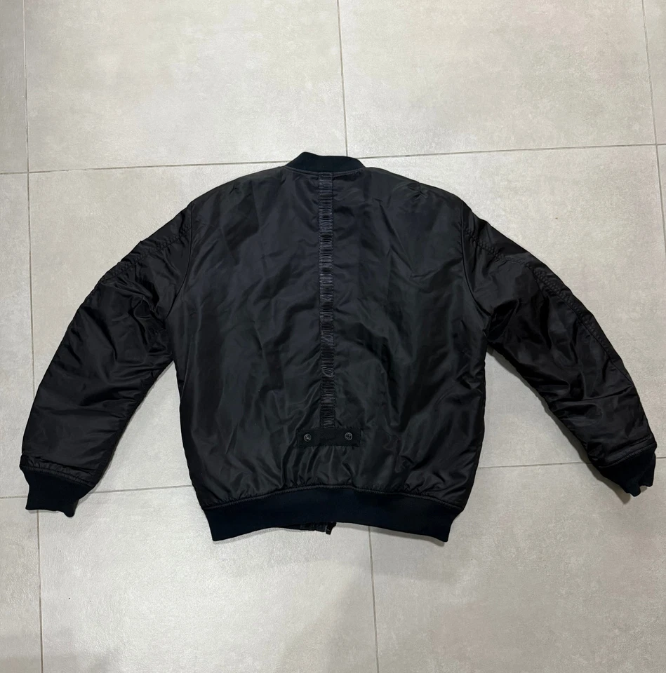 DIESEL Limited Edition Bomber Jacket Rare Black & Orange Inner Lining – Premium - Image 2 of 4