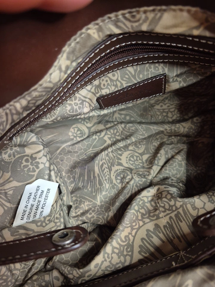 Bolsa de mão marrom CLARK's England bolsa de mão - Imagem 3 de 4