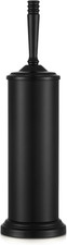 Black Toilet Brush and Holder Set, Stainless Steel Toilet Brush for Bathroom,Hea