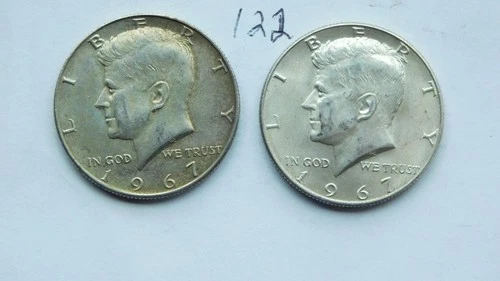 KENNEDY HALF DOLLARS, 1967-P. 1967-P, 40% SILVER, ---122