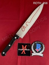 Eli Roth autographed signed real 8" Steel knife Thanksgiving Beckett director