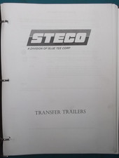 STECO TRANSFER TRAILERS OPERATOR OPERATION & MAINTENANCE MANUAL BOOK