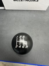 New Billetworkz Weighted Shift Knob Matte Black 6 Speed Honda Acura M10x1.5