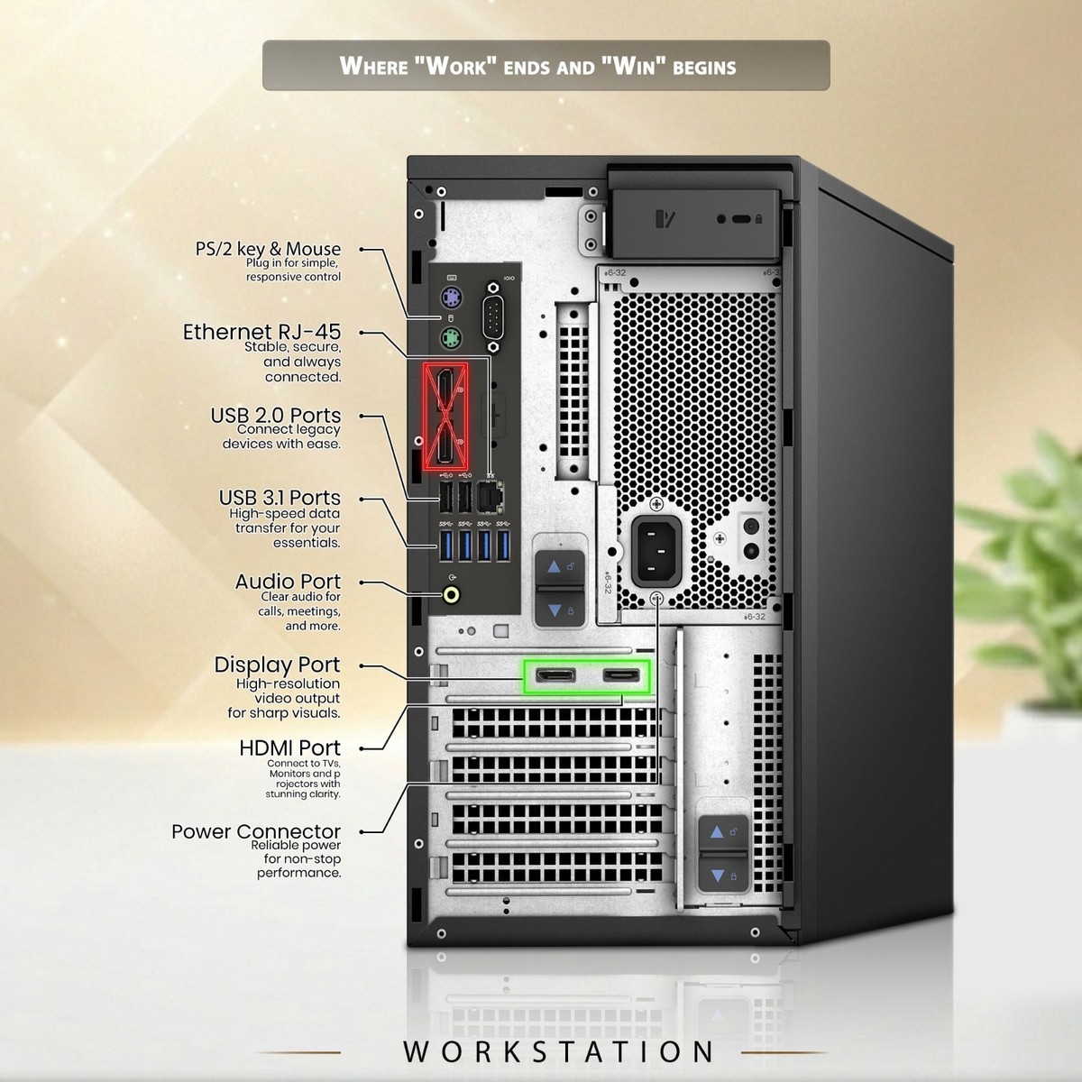 Dell 3630 Gaming Tower i7-8th 16GB 256GB SSD NVIDIA 1030 RGB KB&M+