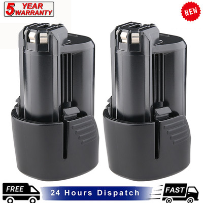 2X 12V 4.8Ah Lithium-ion Battery For Bosch BAT411 BAT412 BAT414 GSR GDR GSB GWI