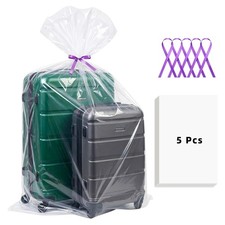Extra Large Clear Plastic Storage Bags for Luggage, 40x60 In, 5Pcs